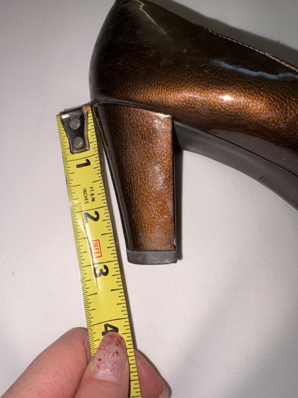 Etienne Aigner Haven Bronze Patent Leather Dress Pumps‎ Size 7.5 - Picture 10 of 10